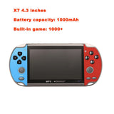 X7 X7plus 4.3 5.1Inch Video Console Players Double Rocker 8GB Memory Built in 1000 Games MP5 Game Controller TV Output