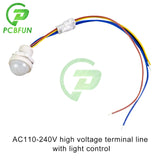 1-10pcs LED PIR Sensor Detector Smart Switch 220V 110V Infrared Human Body Motion Time Delay Mode Lighting Induction Automatic