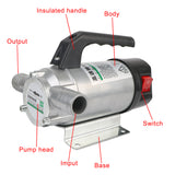 50L/min 380W Automatic Fuel EU Plug For Pumping Oil Diesel Kerosene Water 12V 220V Electric Transfer Pump