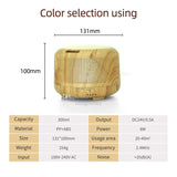 Home Air Humidifier Essential Oil Diffuser Aromatherapy Mist Maker Ultrasonic Aroma Color LED Lights 300ML purifier atomizer
