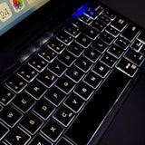 DOQO Magic Keyboard for Apple iPad Mini6 Magnetic Protective Case with Touchpad 360-degree Rotation Backlight Keyboard Case