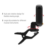 AROMA AT-01A Rotatable Clip-on Tuner LCD Display for Chromatic Acoustic Bass Ukulele Guitar Accessories