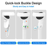 VR Game Handle Accessories Compatible with Oculus Controllers, Dual Handles Extension Grips for Meta Quest 2