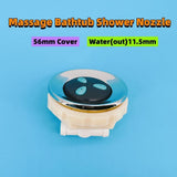 11.5mm Jet 56mm ABS Cover Bubble Universal Three Hole Spray Nylon Base Massage Bathtub Shower Nozzle