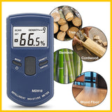 Inductive Hygrometer Timber Damp Detector Digital Moisture Meter For Wood 4-80% MD918 (1 Pcs)