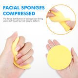 50Pcs Compressed Wash Natural Sponge Pad For Washing, Makeup Removal Cleansing Face Cleaning Tools