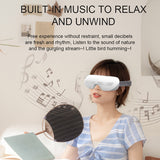 Smart Eye Massager Airbag Vibration Eye Care Instrument Hot Compress Bluetooth Music Eye Massage Glasses Fatigue Pouch Wrinkle