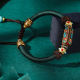 Dragon Knot Hand-woven Bracelet Bohemian Women's Vintage Brass