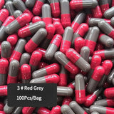 1000Pcs Wholesale Standard Size 00 0 1 # Empty Shell Gelatin Clear Transparent Hollow Seperated Capsules