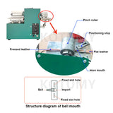 220V Double Head Leather Strip Cutter Belt Strap Cutting With Edge Folding Laminating hine Slicer