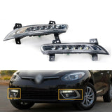 Top-1Pair Car LED DRL Fog For Renault Fluence 2014+ Auto Driving Daytime Running Light Bumper Lamp
