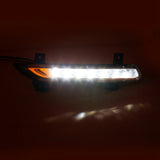 Top-1Pair Car LED DRL Fog For Renault Fluence 2014+ Auto Driving Daytime Running Light Bumper Lamp