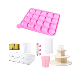Baking Spherical Chocolate 20 Holes Round Lollipop Cookie Candy Maker Pop-Lollipop Mold Stick Tray Cake Mould
