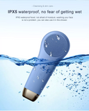 Multifunctional LED Red Blue Light Heat Cold Waterproof Electric Facial Cleansing Brush Portable Silicone Electric Face Scrubber