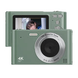 4K Camcorder 48MP Video Camera 2.4" Screen 16X Digital Zoom Anti-shake Face Detection Beauty Effect
