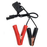 Battery Crocodile Clip Sae Connector Extension Cable 14AWG 100CM 2Pin Quick Disconnect to Alligator Connectors Fuse