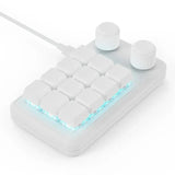 USB ro Custom Mini 12 Keys 2 Knob Programming DIY nical Keyboard Gaming Drawing Switch Portable Hot-swap Keypad