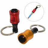 12Pieces 1/4 Inch Hex Shank Bits Keychian, Keychain Extension Bar Screwdriver Bit Holder Socket Adapter