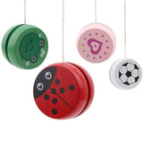 Cute Animal Prints Yoyo Ladybug Kids Yo-Yo Creative Toys for Children 5cm Wooden Yo Ball