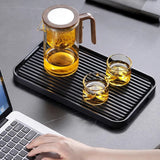 Water Separation With Wooden Handle Witchcraft Magical Glass Teapot Rubber Stopper And Strainer