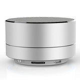Wireless Mini Super Bass Bluetooth Music Speaker For Mobile Phone Computer Laptop Tablet Sier Grey