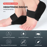 1-3cm Invisible Height Increase Silicone Soc Gel Pads Orthopedic Arch Support Heel Cushion Soles Insole 1 Pair