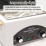 300W Dry Heat Sterilization hine High Temperature Metal Tool Cleaning Box with Timer Function for Salon Hairdressing Nail
