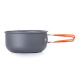 Outdoor Camping 4 in 1 Picnic Pot 2-3 Person Camping Pot Sets Portable Hiking Cookware Picnic Pot Pan Set