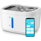 2.5L Intelligent APP control Cat Drinking Automatic Stainless Steel Pet Dogs Water Dispenser Fountain For Multiple Pets