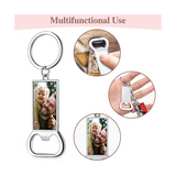 20PCS Sublimation Blanks Keychains Metal Bottle Opener Blank Key Rings Gift for Your Boyfriend, Husband, Father