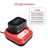 Fast for Black Decker 9.6V 12V 14.4V 18V 24V NI-CD NI-MH Battery Power Tool Replacement Charger