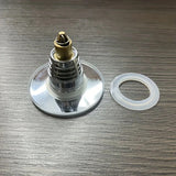 Bathroom sink drain plug, universal stainless steel filter with hair receiver, 1 unit