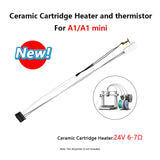 Ceramic Heater and Thermistor for Bambu lab A1/A1 mini 3D Printers Accessories With Integrated Terminal Connector 24V 80W