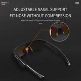 ESLNF Smart Bluetooth for Driving Wireless Calls Music Polarized Sunglasses Outdoor Sports Cycg Glasses