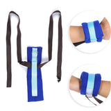 Patients Limbs Restraint Strap Wrist Ankle Fixation Belt Binding Band Blue Size For Home Health Care(Blue Average Size)