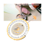 6004D 6004Two and A Half Needle 3 O'Clock Calendar Quartz Watch Movement Replacement for RONDA
