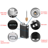 Rechargeable USB Portable Wireless Battery With 3 Tips 1W-75w High Power Outdoor Soldering Iron