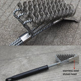1PC Barbecue Brushes Tool with Long Handle mesh stainless brush BBQ Grill Cleaning Brush