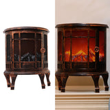 Holiday Simulation Christmas Decor Log Burner Living Room Fireplace Light Party Romantic Home Portable LED Flame Free Standing