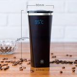Rvs Elektrische Smart Waterkoker Verwarmde Mok Koffie Met Lader Verwarming Cup
