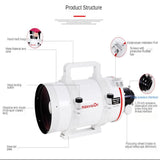 Maxvision 152/1900MM Super Achromatic 6-Inch MAK Astronomical Telescope OTA Primary Mirror For Stargazing AstroPhotograph