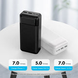 WST bank 30000mah high capacity cheap type c portable charger power ban