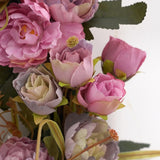 Simulation Garland Door Artificial Silk Peony Flower Wreath Wedding Decoration Window Layout