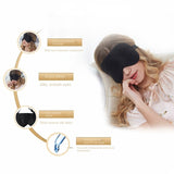 Silk Mask Shading Eye Protection Soft Breathable Portable Sleep Aid To Relieve Fatigue And Comfortable Travel Home 1Pcs
