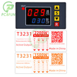 Delay AC 110V 220V Programmable Cycle Timer Switch ON-Off Control LED Digital Display Time Relay Module