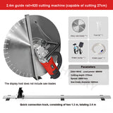 Electric Chaser Groove Door And Window Cutting Concrete Slotting hine Brick Wall Slot Cutter 220V