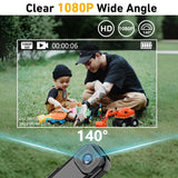 1080P Wifi Action DV Motorcycle Back Clip Life Video Recorder with 0.96inch Screen Portable Sports Camera