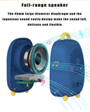 Wireless Bluetooth 5.0 Speaker Mini Portable Space Capsule Receiver Digital with Microphone Atmosphere Light Support Long Batter