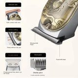 Resuxi JM-1015 with Full Metal Body, Rechargeable Electric Clipper, Professional Carving Clipper for Hair Salon