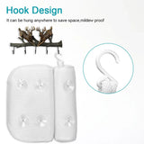Breathable 3D Mesh Spa Bath Bathtub Head Rest Pillow Non-Slip for Neck and Back Support With Suction Cups